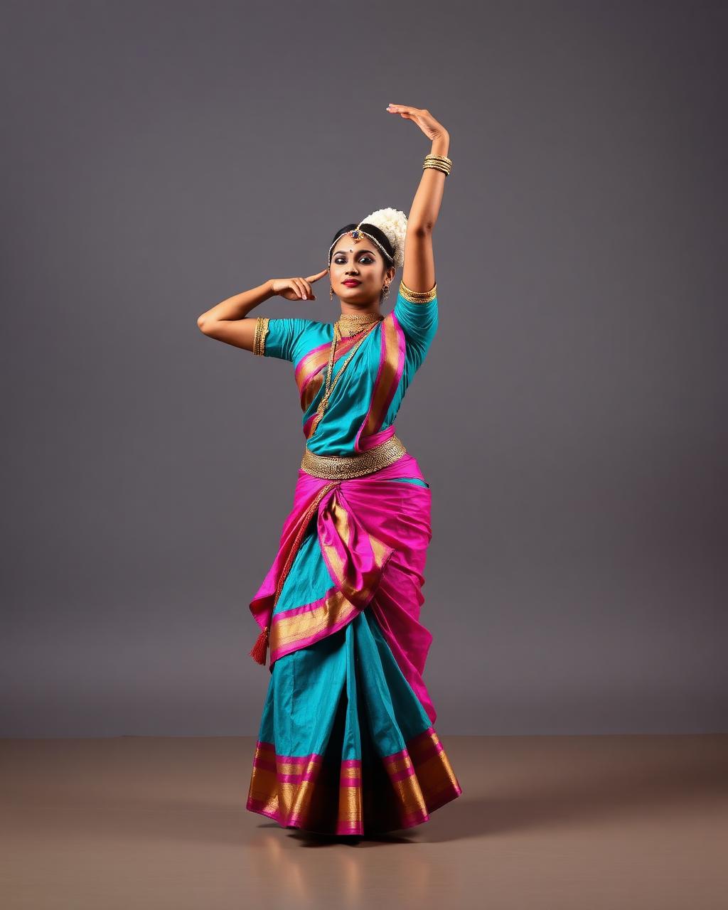 Classical Bharatanatyam dancer